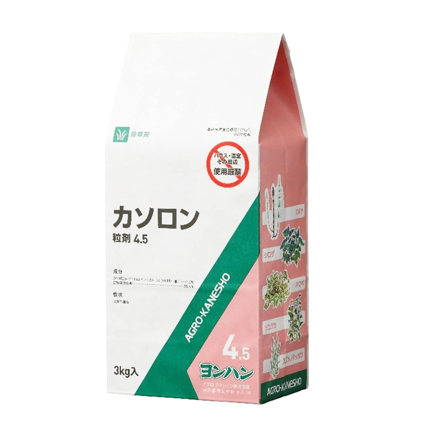 Amazon | アグロカネショウ 除草剤 カソロン粒剤4.5 3kg | 除草剤